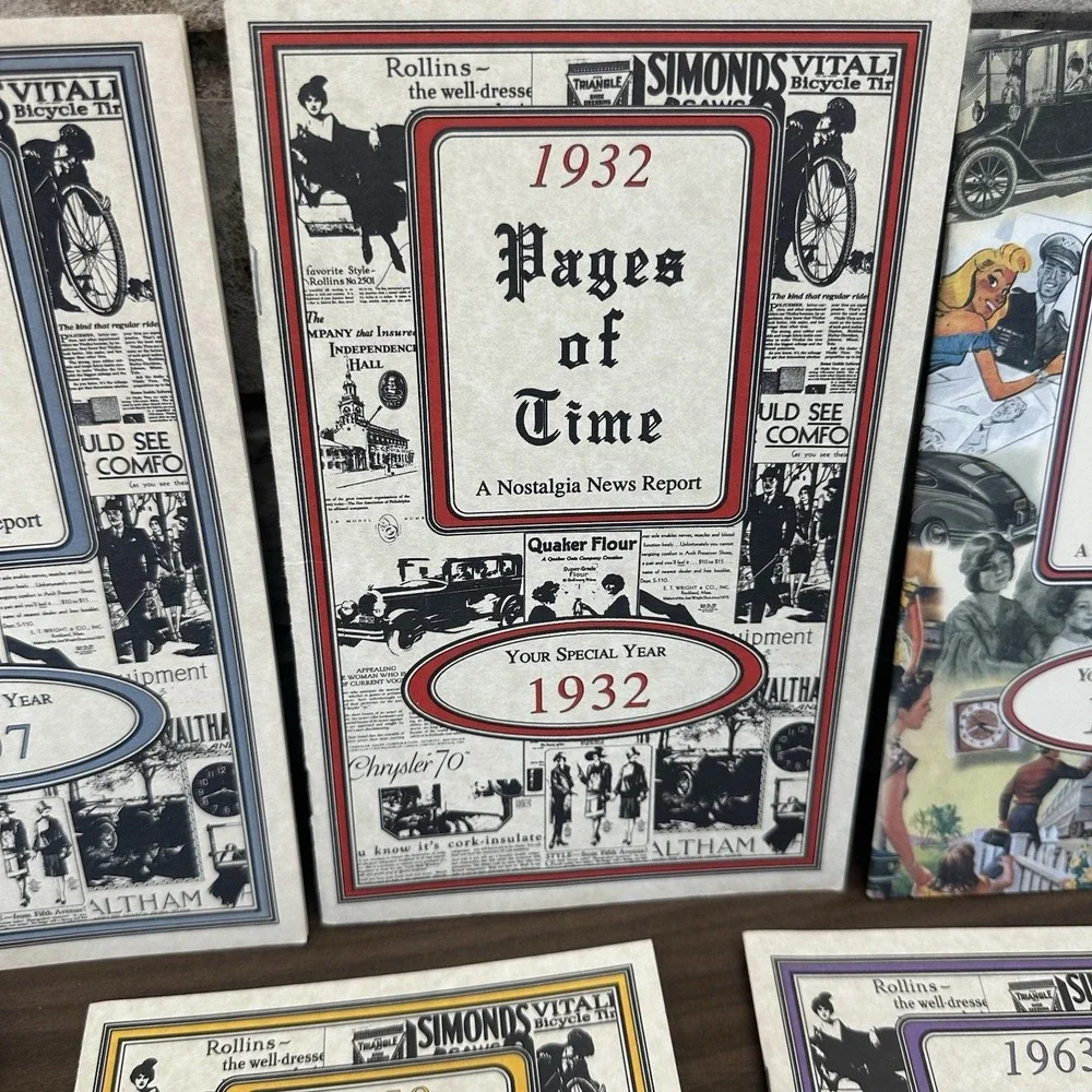 7 Year Pages Of Time Nostalgia News Report Booklet 1903,‎ 07, 32, 33, 55, 58, 63
